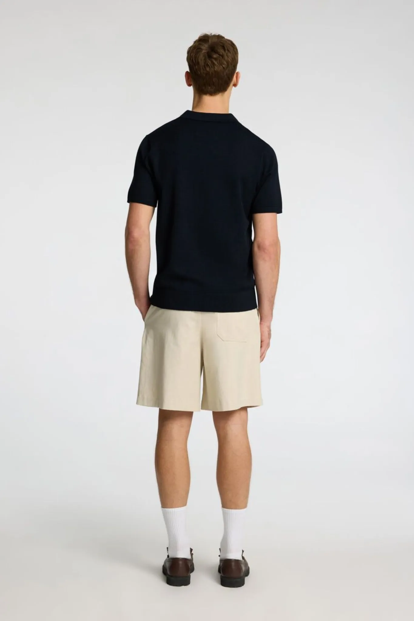 SLHTELLER SS KNIT POLO - SKY CAPTAIN