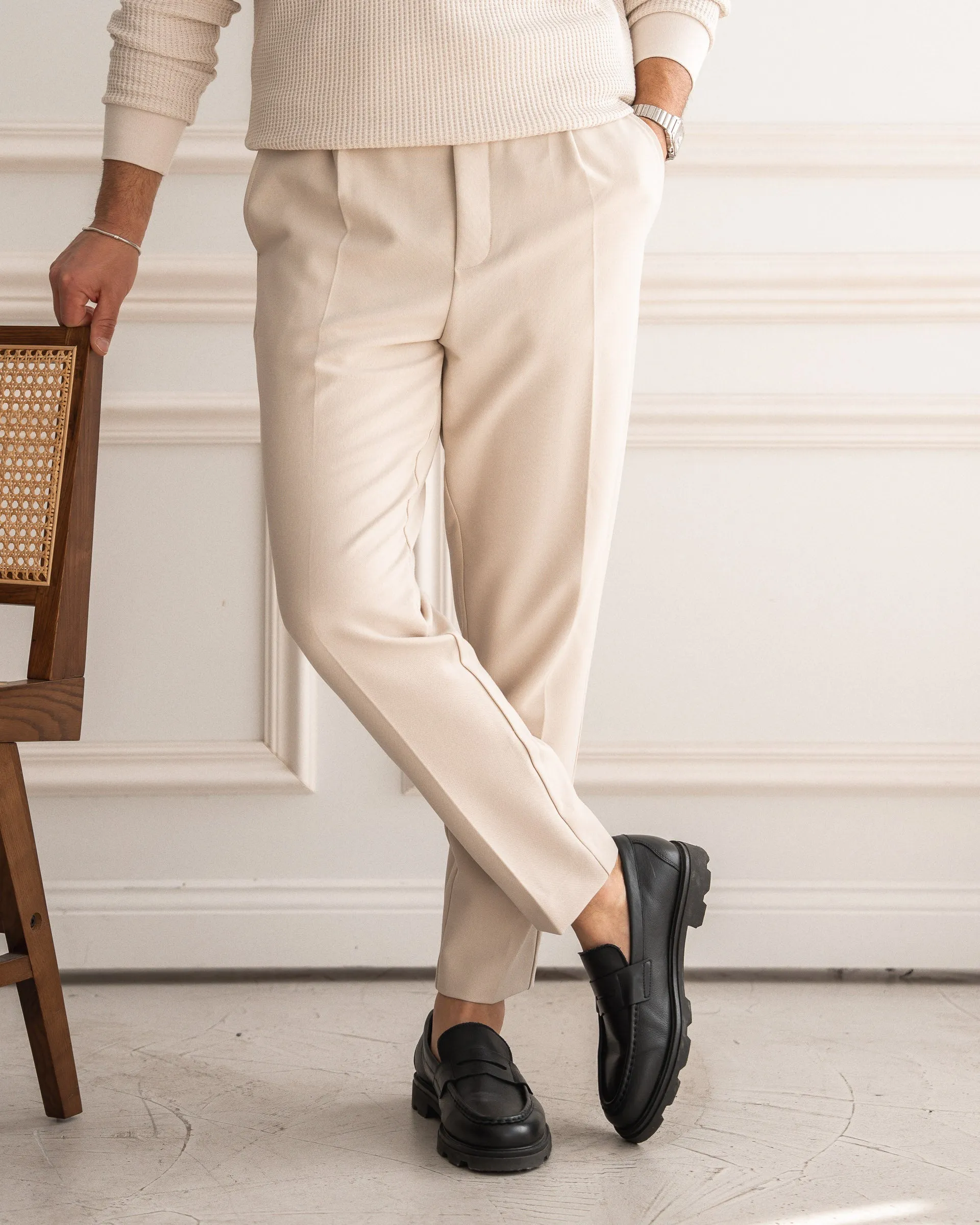 Slim Fit Pants (Sand)