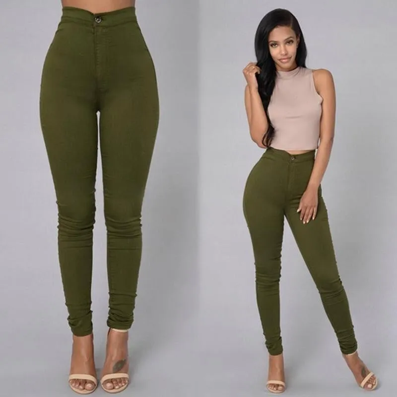 Slim professional women western-style trousers white black pants mid waist plus size formal Female Pencil Pants