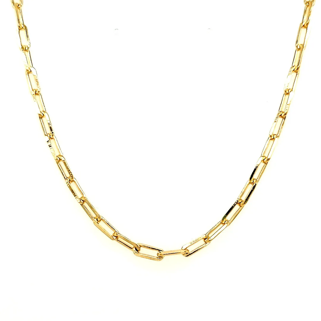 Small Link Gold-Filled Paperclip Chain