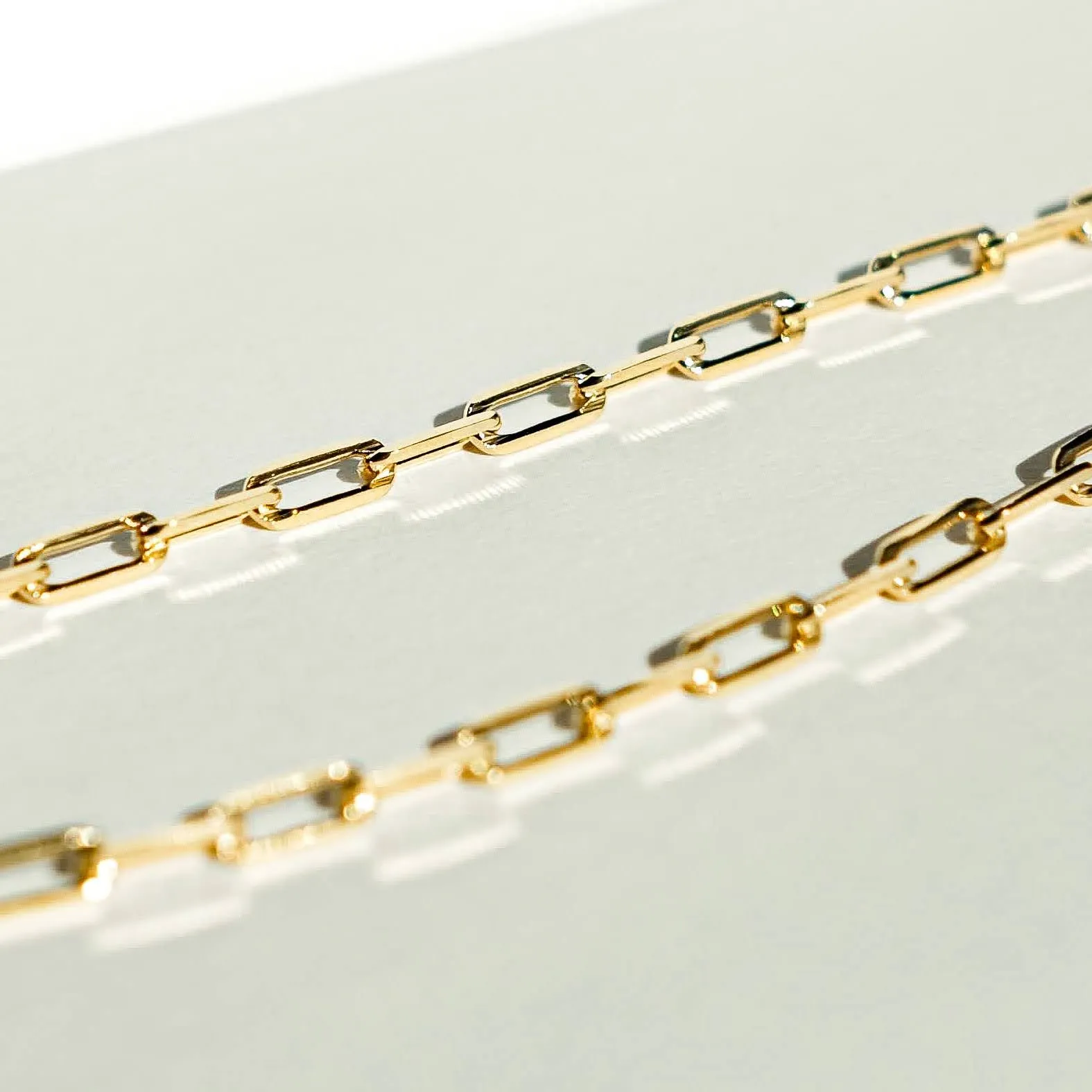 Small Link Gold-Filled Paperclip Chain