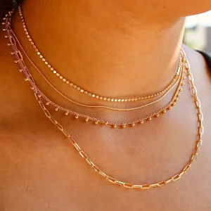 Small Link Gold-Filled Paperclip Chain