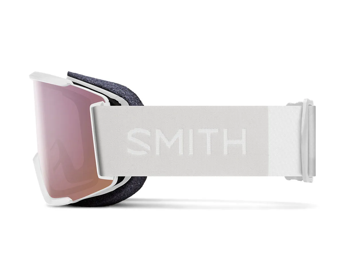 Smith Squad S Goggle White Vapor/ChromaPop Everyday Rose Gold Mirror    Bonus Lens 2025