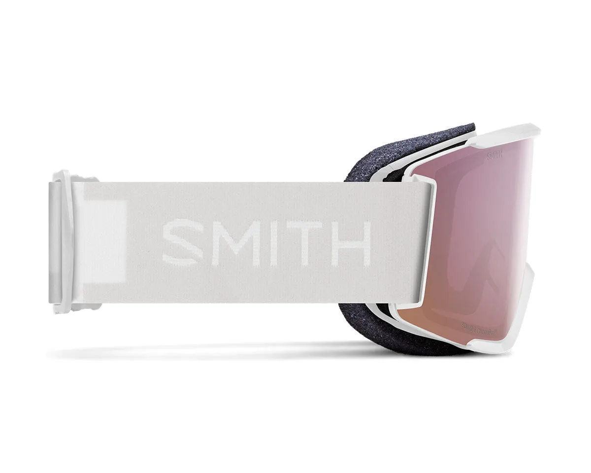 Smith Squad S Goggle White Vapor/ChromaPop Everyday Rose Gold Mirror    Bonus Lens 2025