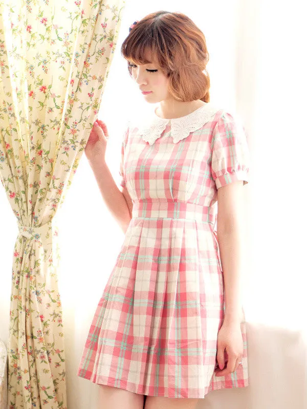 somewhere we belong plaid dress