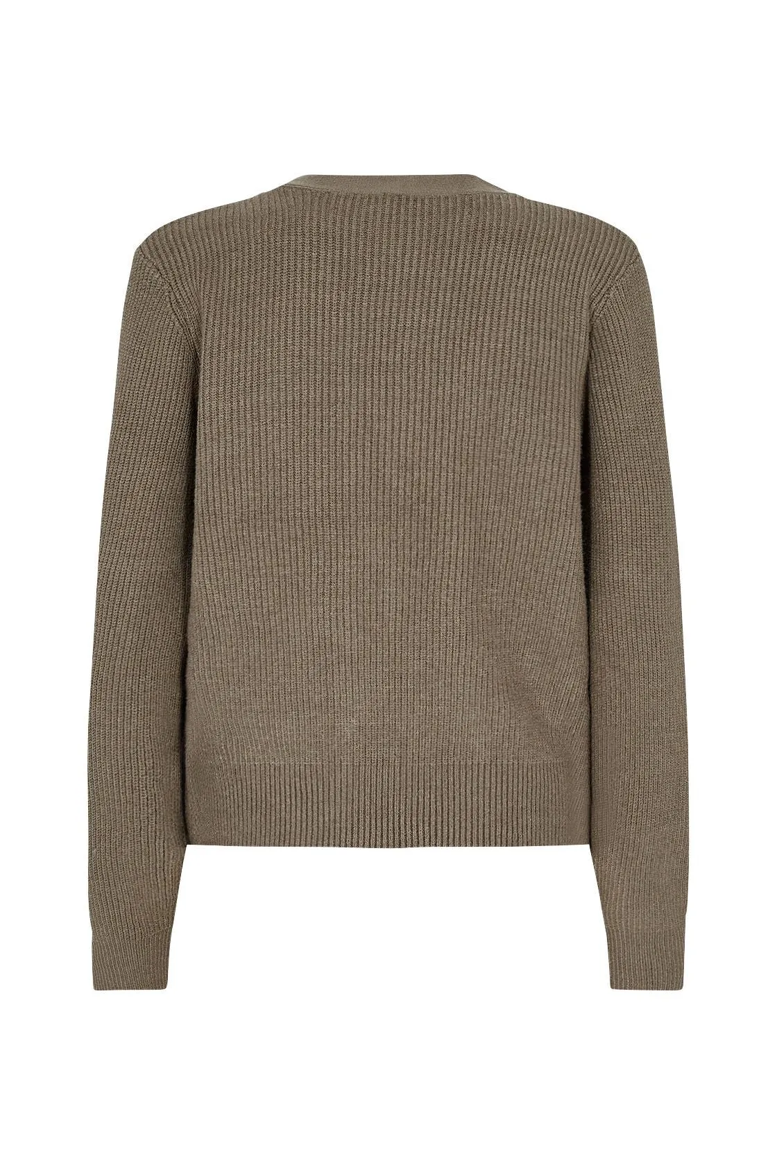 SoyaConcept - Blissa 20 Button-Up Sweater - Dusky Green - 33103