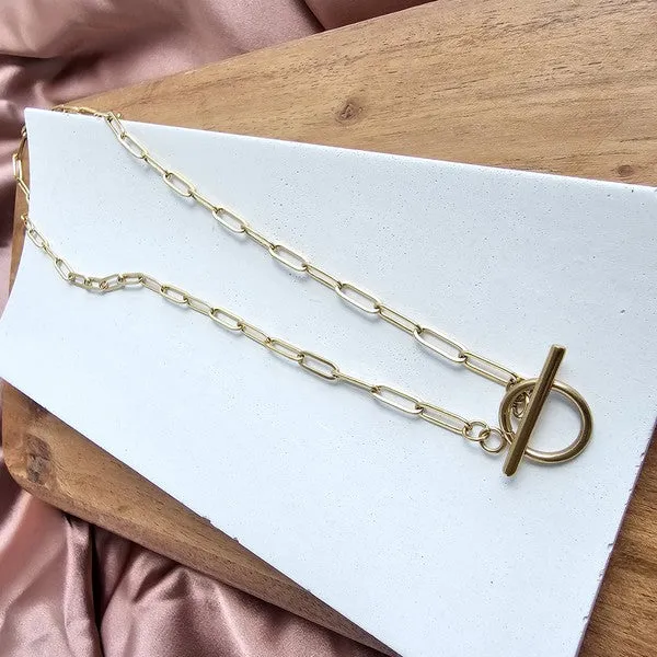 Spiffy & Splendid Luxe Gold Paperclip Chain - 16IN