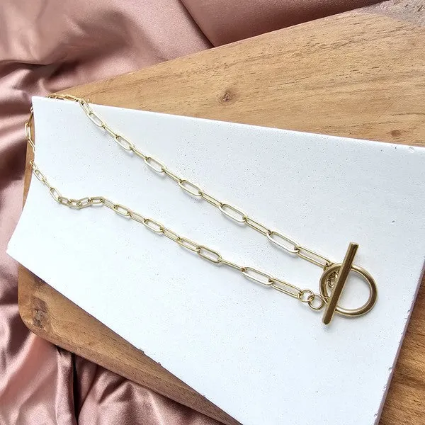 Spiffy & Splendid Luxe Gold Paperclip Chain - 16IN