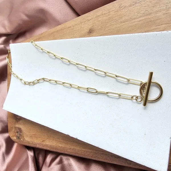 Spiffy & Splendid Luxe Gold Paperclip Chain - 16IN