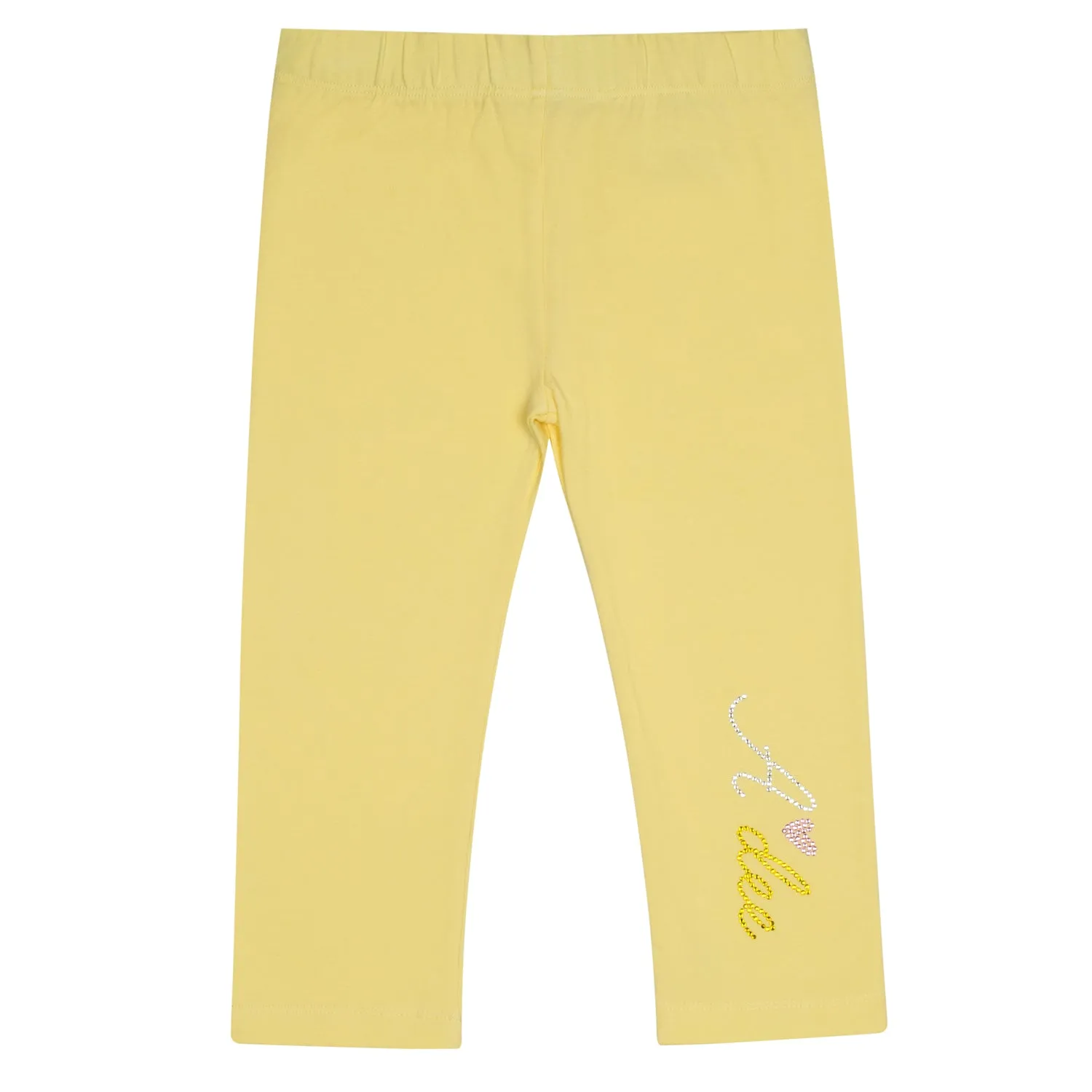 SS24 A Dee Girls Lottie Chevron Chic Lemon Leggings Set