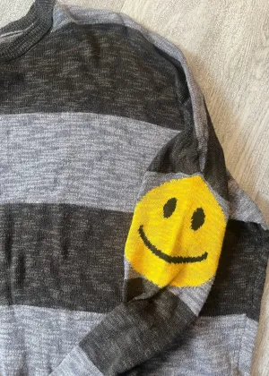 Stitch Drop Happy Face Sweater