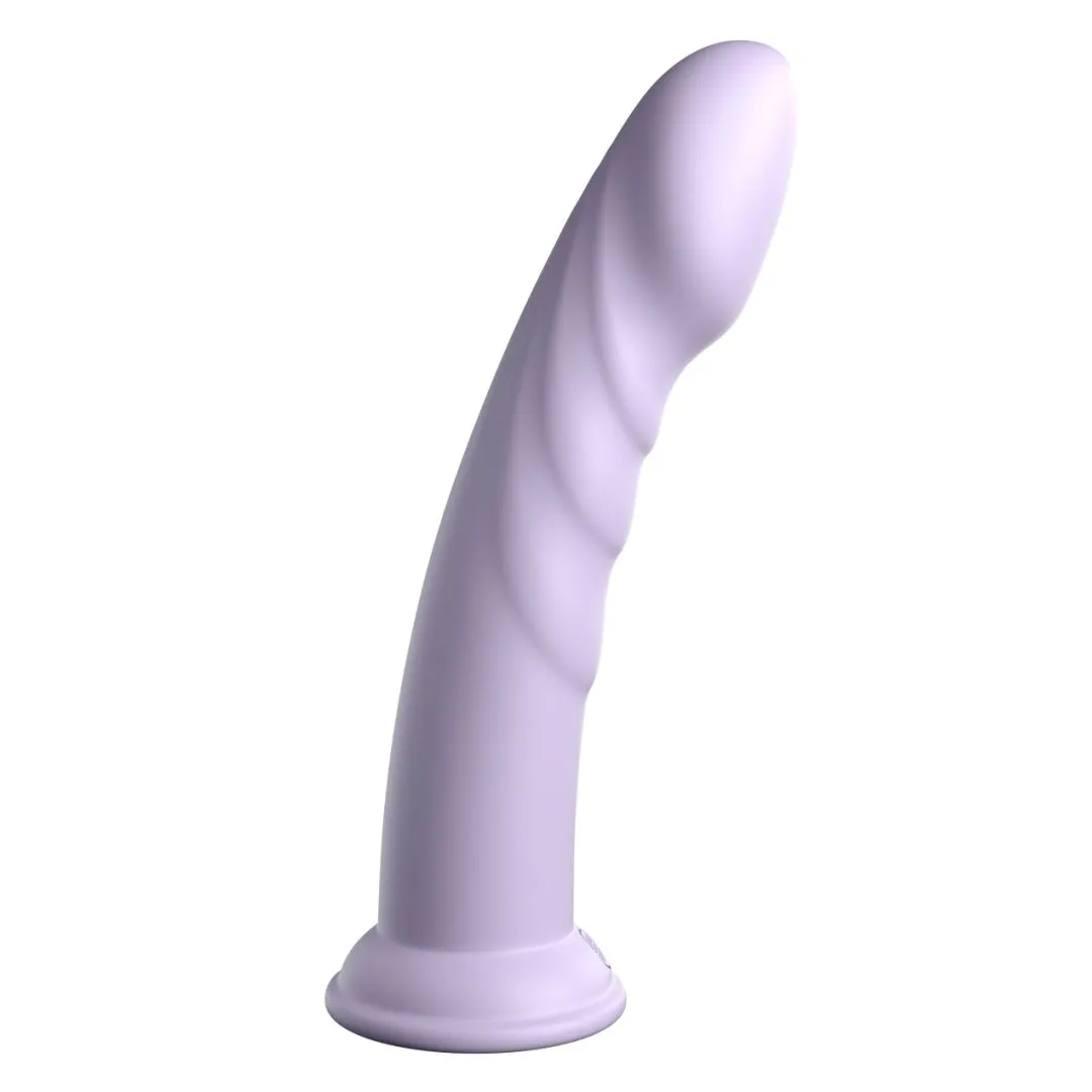 Super Eight Long, Thick, Ribbed 8 Inch Silicone Dildo - Purple