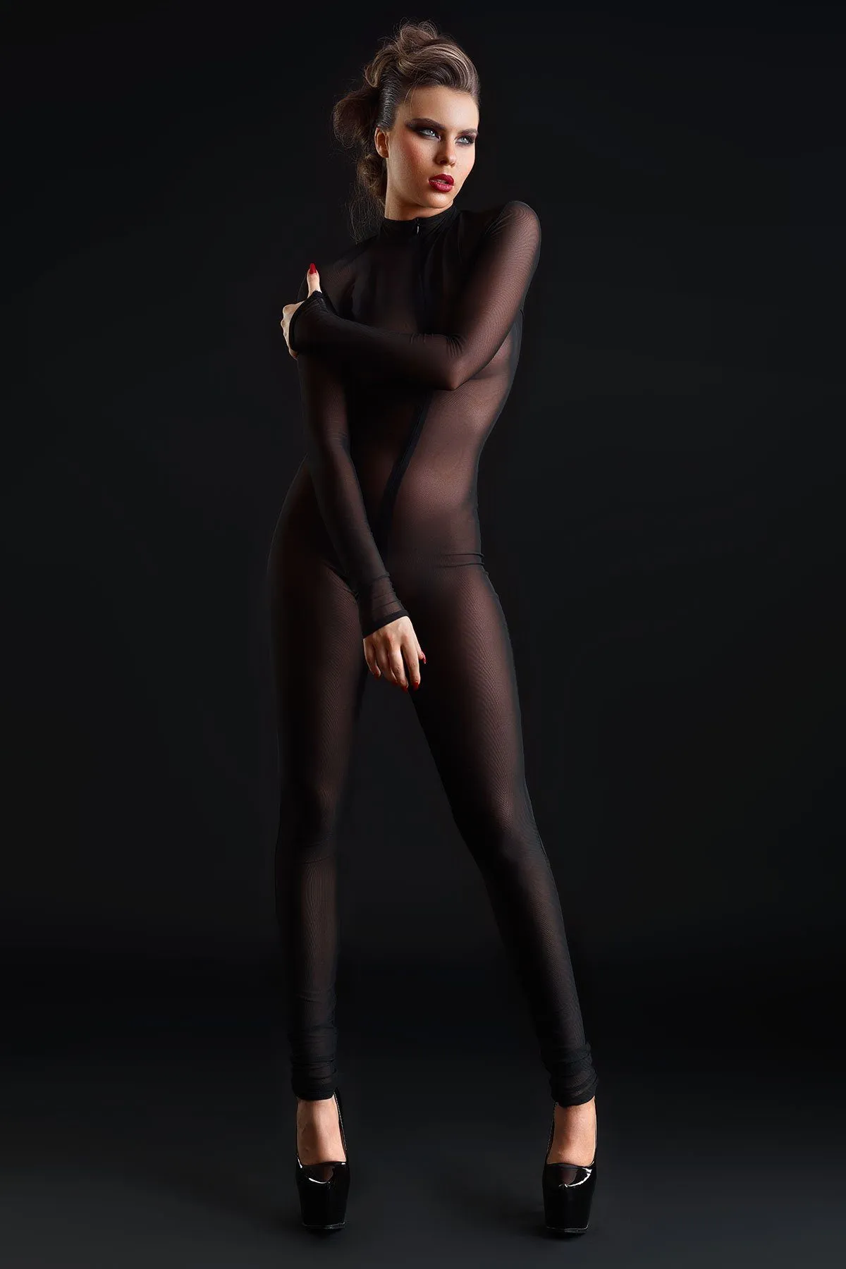 Sweety Fishnet Catsuit