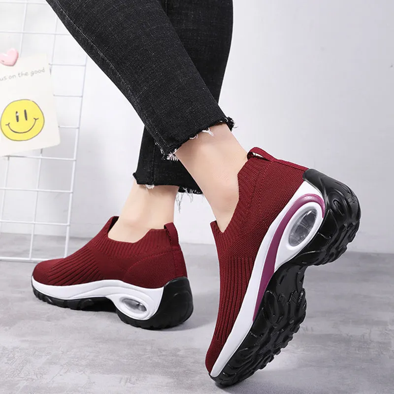 Thick Sole Mesh Sneakers