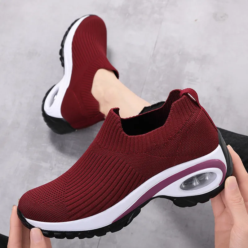 Thick Sole Mesh Sneakers