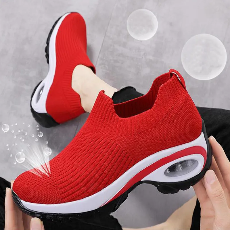 Thick Sole Mesh Sneakers