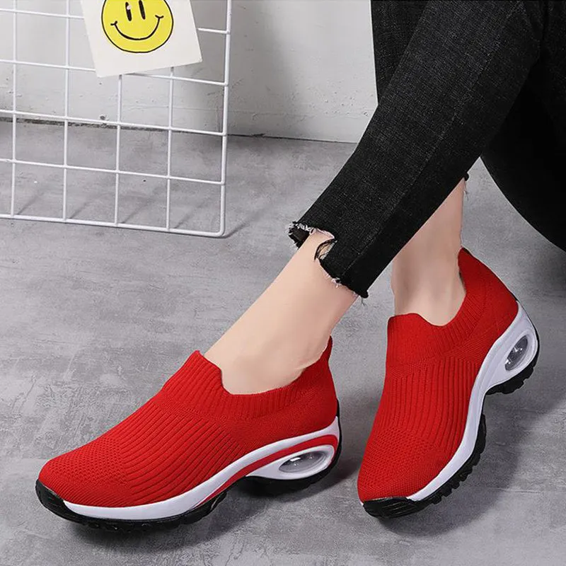 Thick Sole Mesh Sneakers