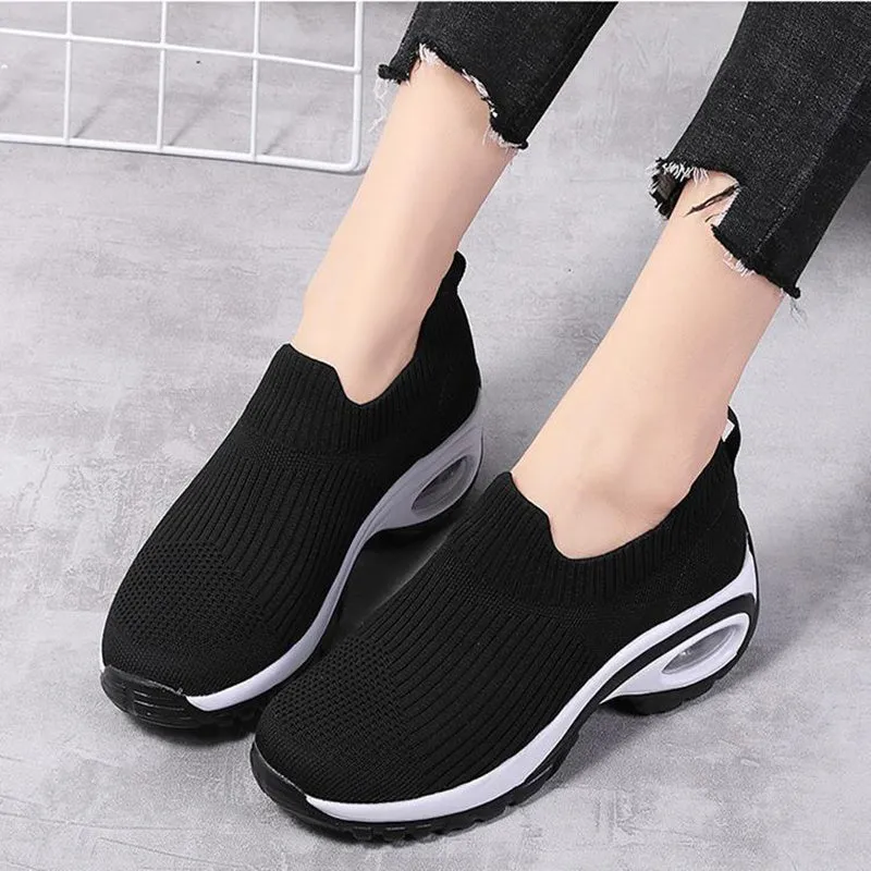 Thick Sole Mesh Sneakers