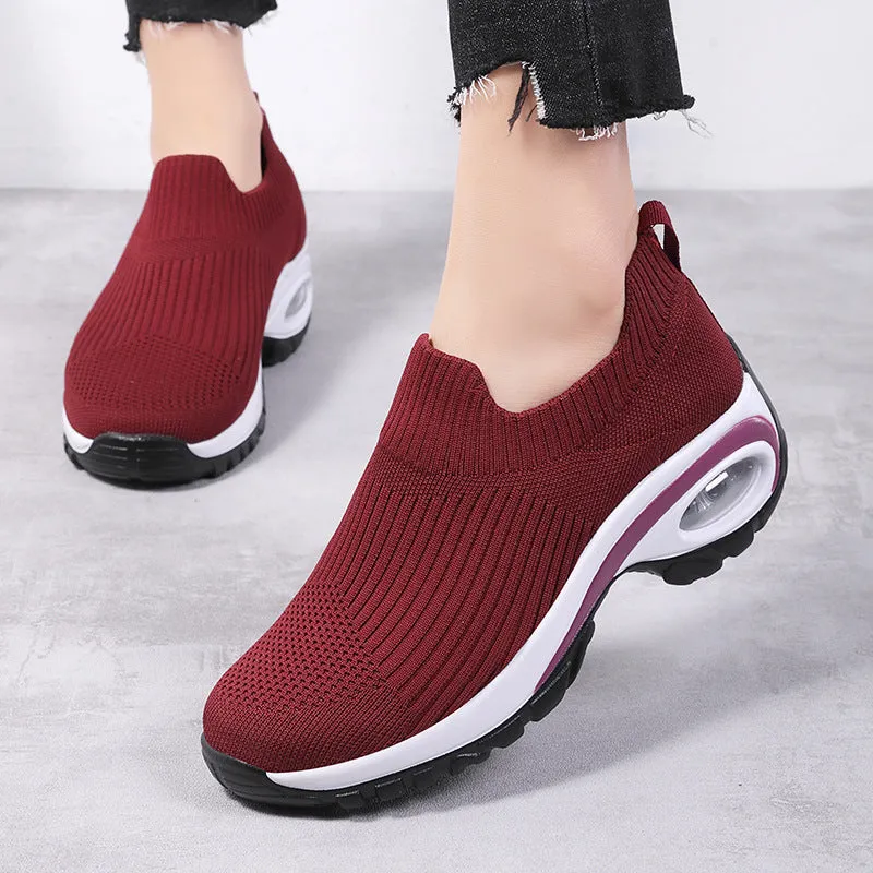 Thick Sole Mesh Sneakers