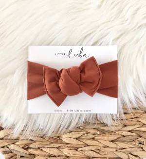 Tie On Headband - Paprika
