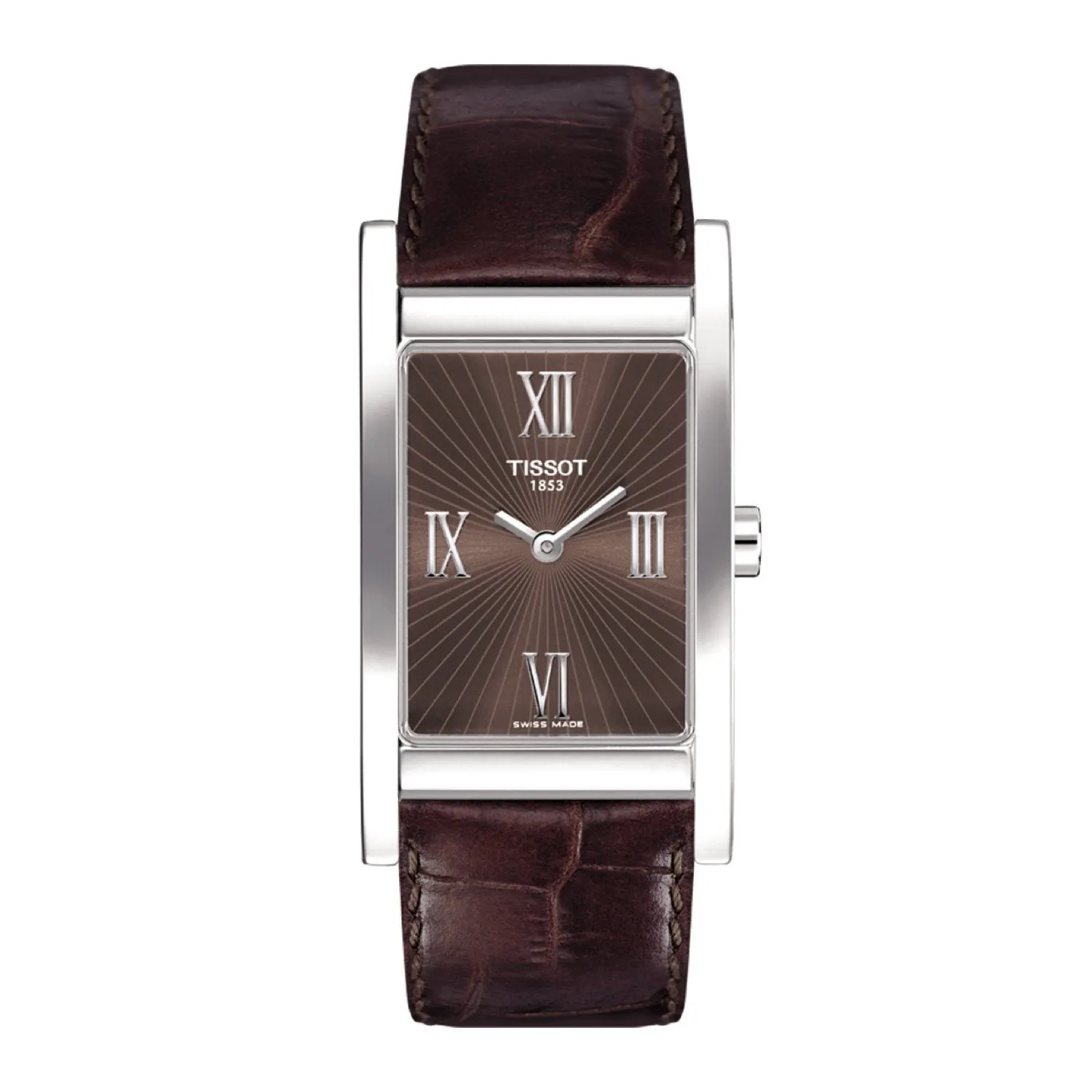 Tissot 18mm Happy Chic ll Brown Leather Strap without Buckle