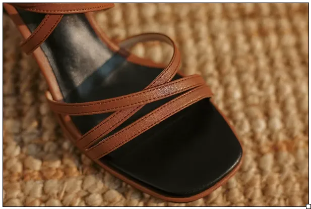 Tyler High Heel Cross Strap Sandals