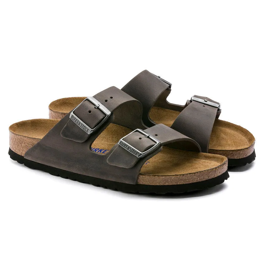 UNISEX BIRKENSTOCK ARIZONA SOFT FOOT BED OILED LEATHER | IRON