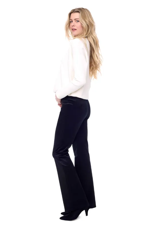 Up! - VELVETEEN SLIM BOOTCUT PANT - 67933UP - Black