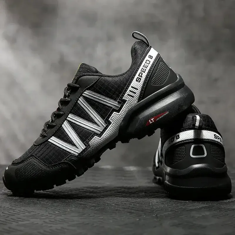 V Y2K Striped Jogging Sneakers with Breathable Mesh Upper