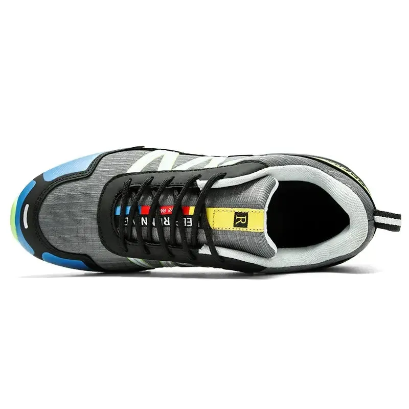 V Y2K Striped Jogging Sneakers with Breathable Mesh Upper
