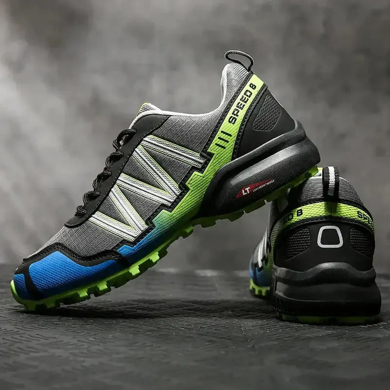 V Y2K Striped Jogging Sneakers with Breathable Mesh Upper