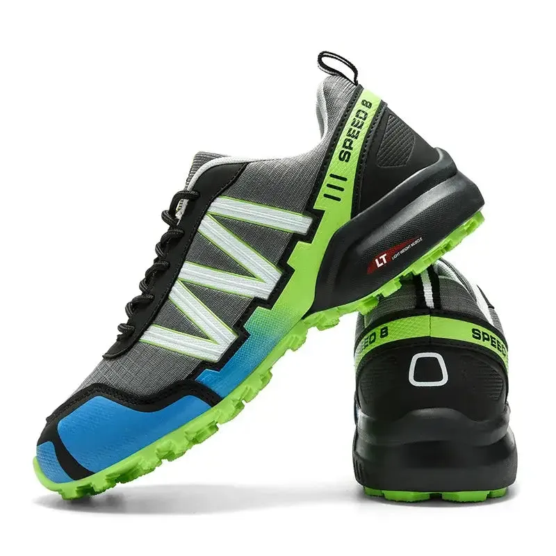 V Y2K Striped Jogging Sneakers with Breathable Mesh Upper