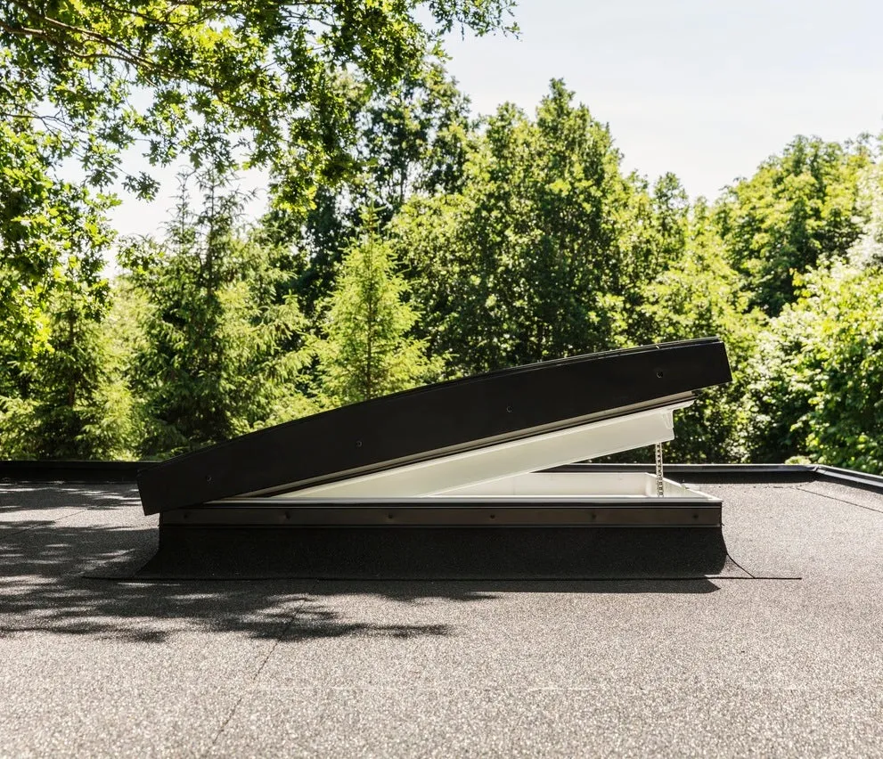 VELUX CVU INTEGRA® SOLAR Powered Curved Glass Rooflight Package with Triple Glazed Base (New Generation)