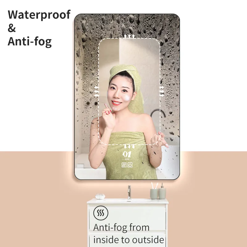 View larger image Add to Compare  Share Espelho Espejo Inteligente Espejos Con Luz Led Smart Makeup Oversized Mirror Bathroom Vanity Mirror Bath Mirrors With Led Light