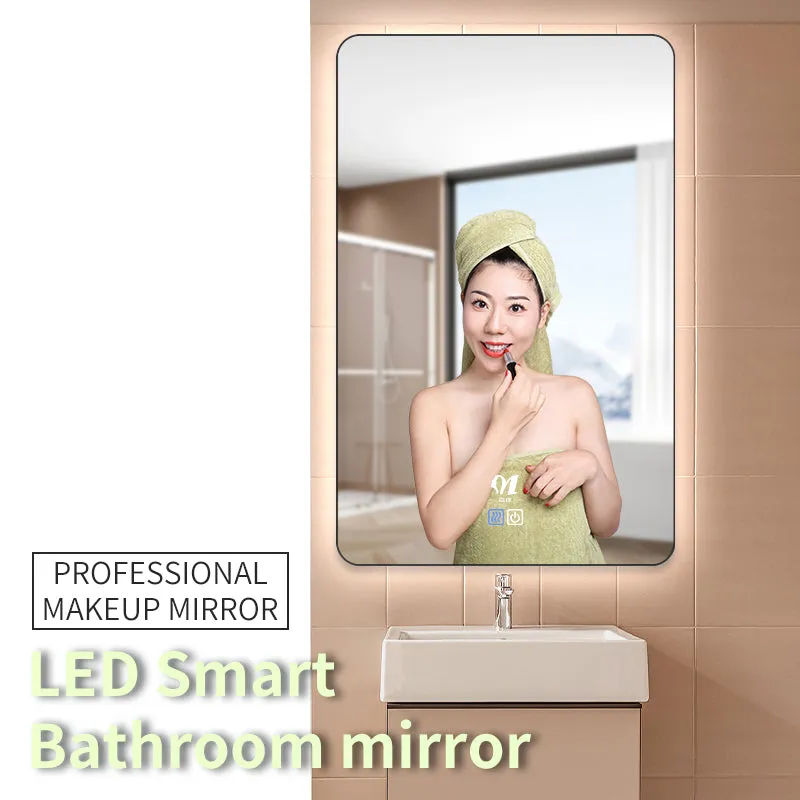 View larger image Add to Compare  Share Espelho Espejo Inteligente Espejos Con Luz Led Smart Makeup Oversized Mirror Bathroom Vanity Mirror Bath Mirrors With Led Light