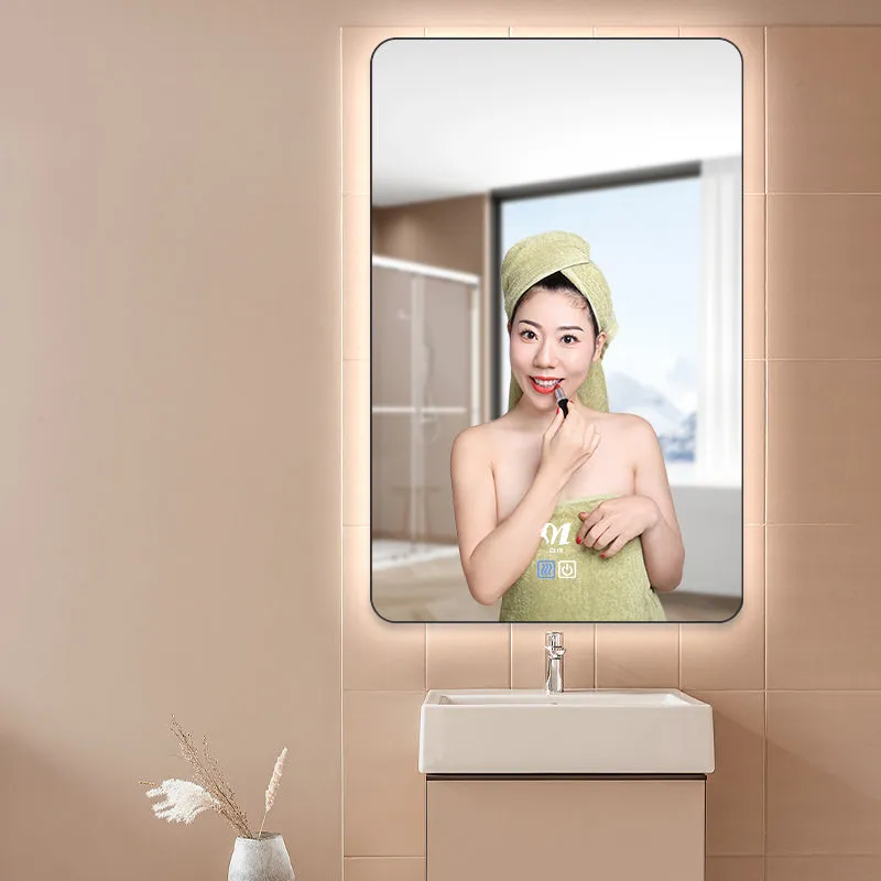 View larger image Add to Compare  Share Espelho Espejo Inteligente Espejos Con Luz Led Smart Makeup Oversized Mirror Bathroom Vanity Mirror Bath Mirrors With Led Light