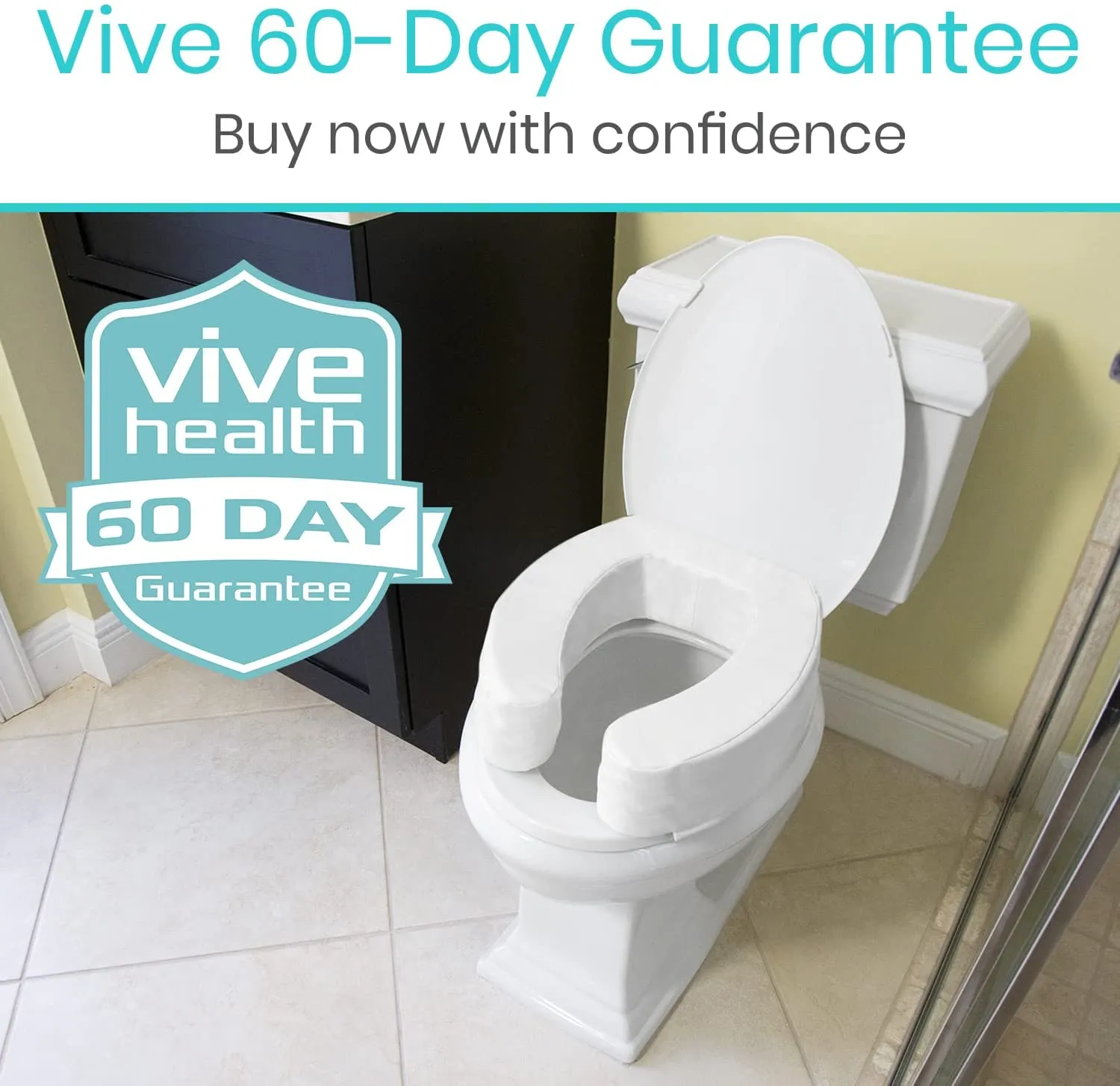 Vive Health Toilet Seat Cushion (4 inch)
