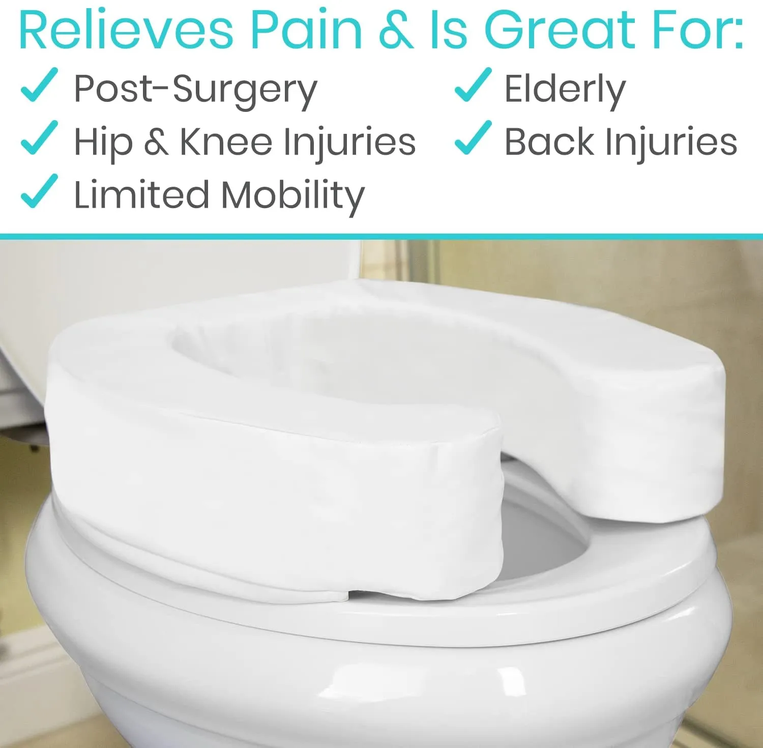Vive Health Toilet Seat Cushion (4 inch)