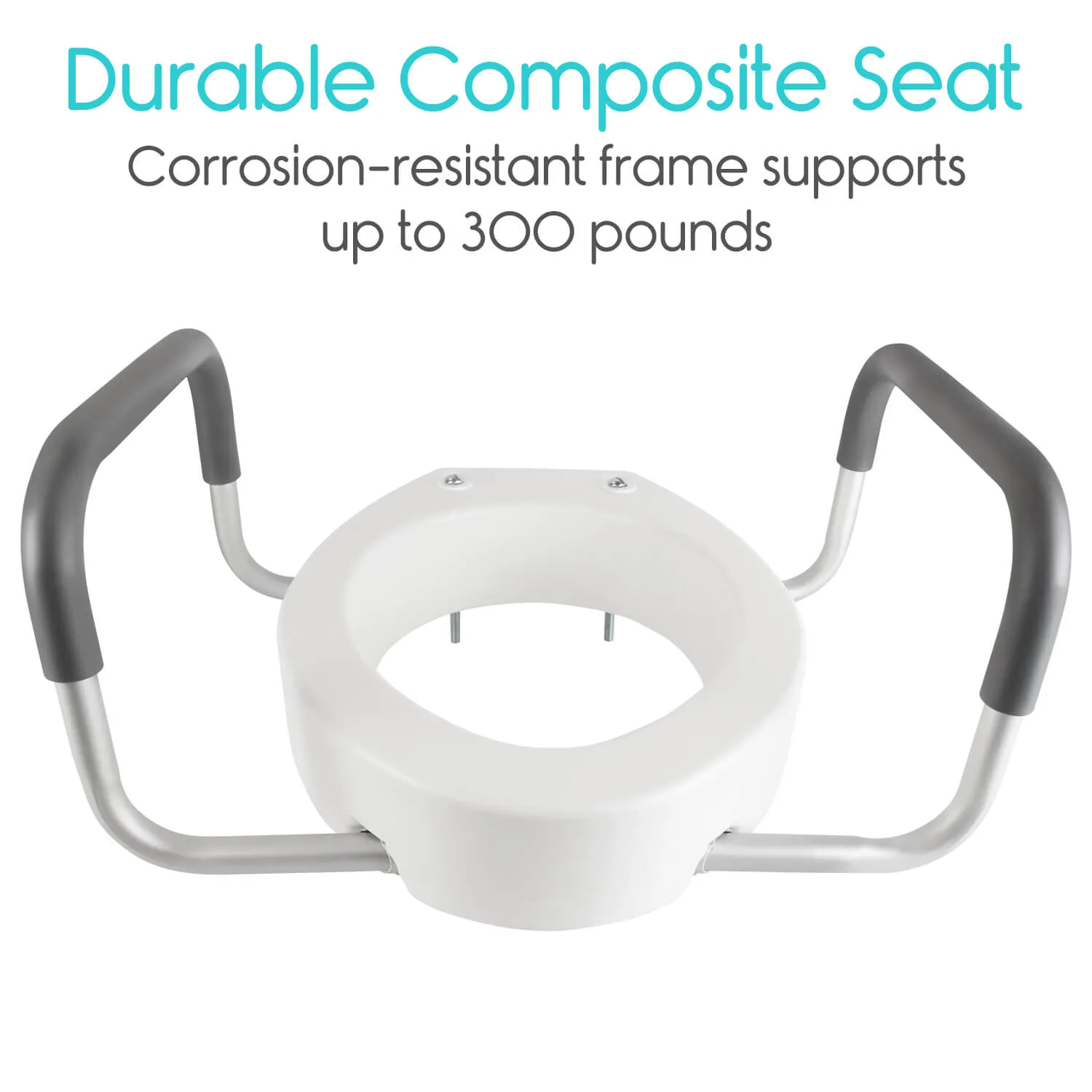 Vive Health Toilet Seat Riser with Arms