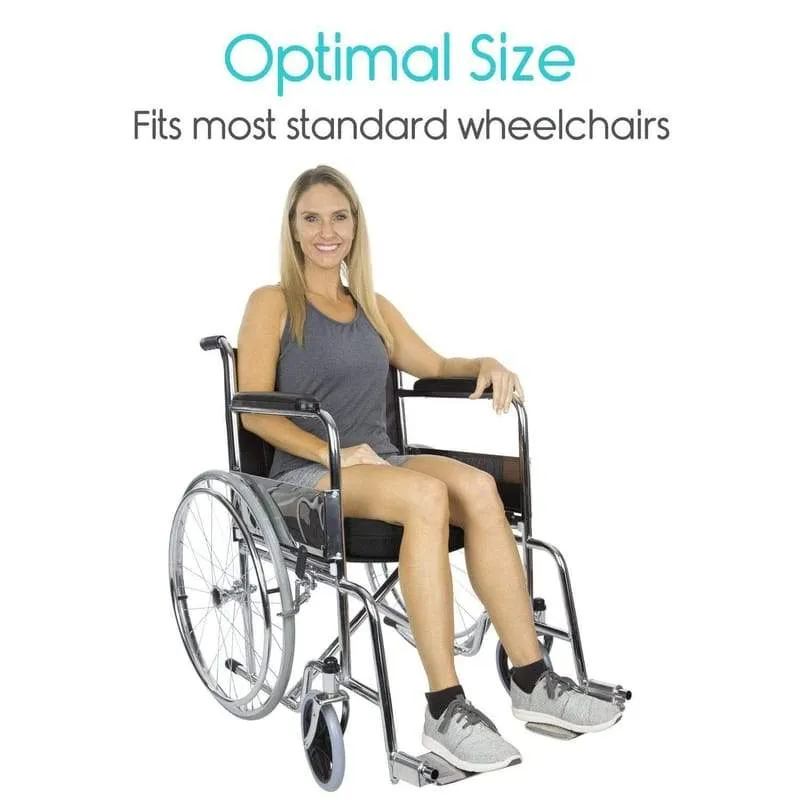 Vive Wheelchair Gel Seat Cushion - Back Support Comfort and Pain Relief