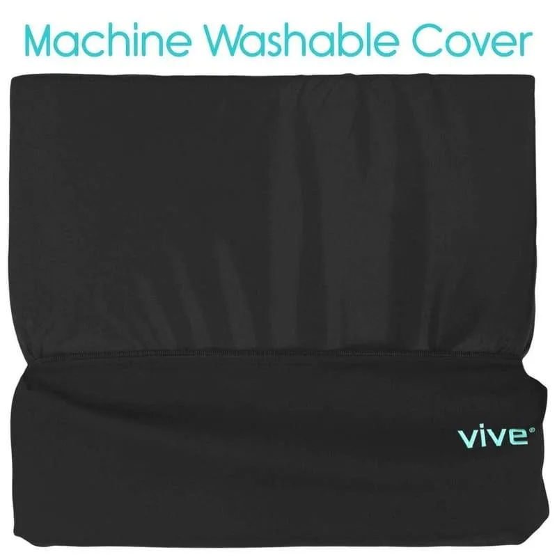 Vive Wheelchair Gel Seat Cushion - Back Support Comfort and Pain Relief