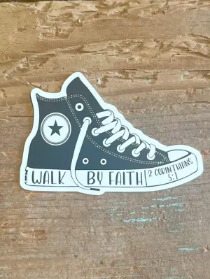 Walk by Faith Sneaker Sticker