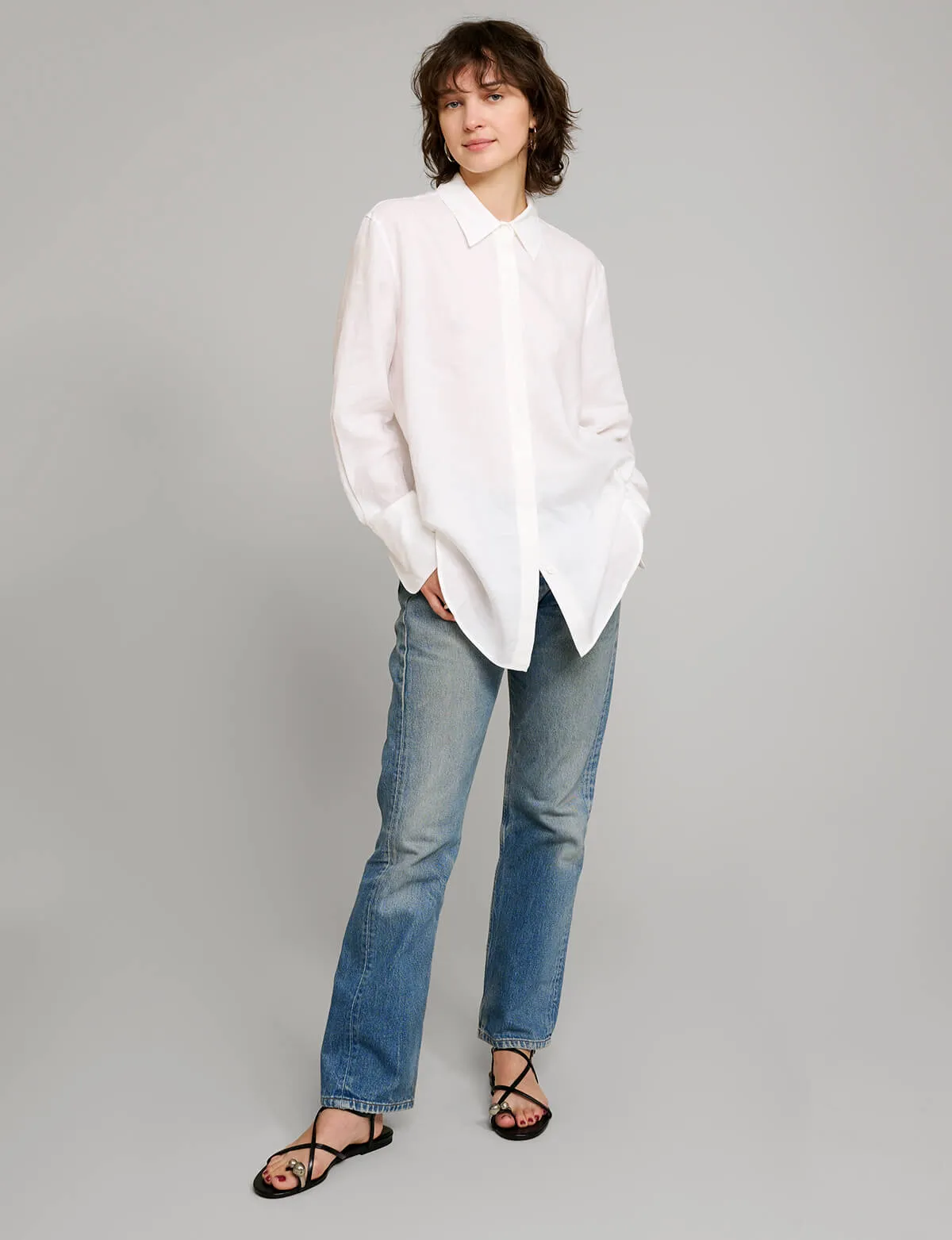 White Linen Shirt