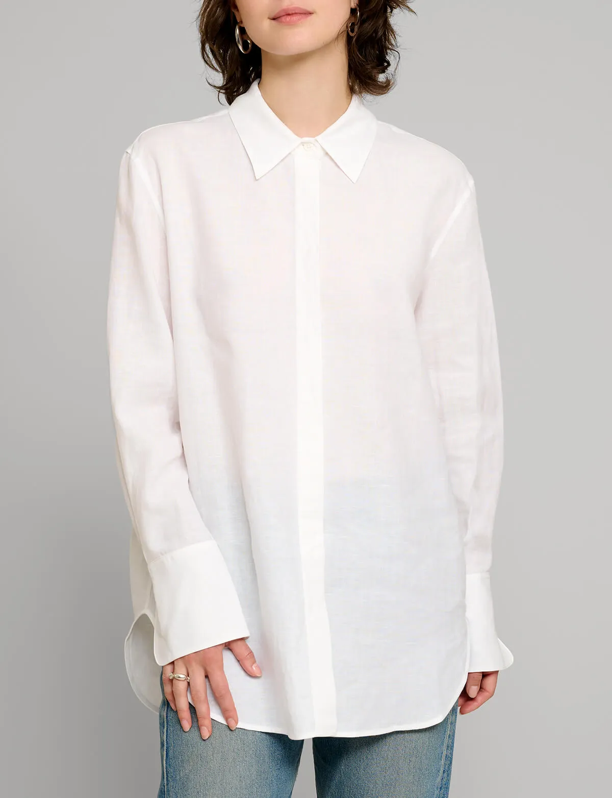 White Linen Shirt