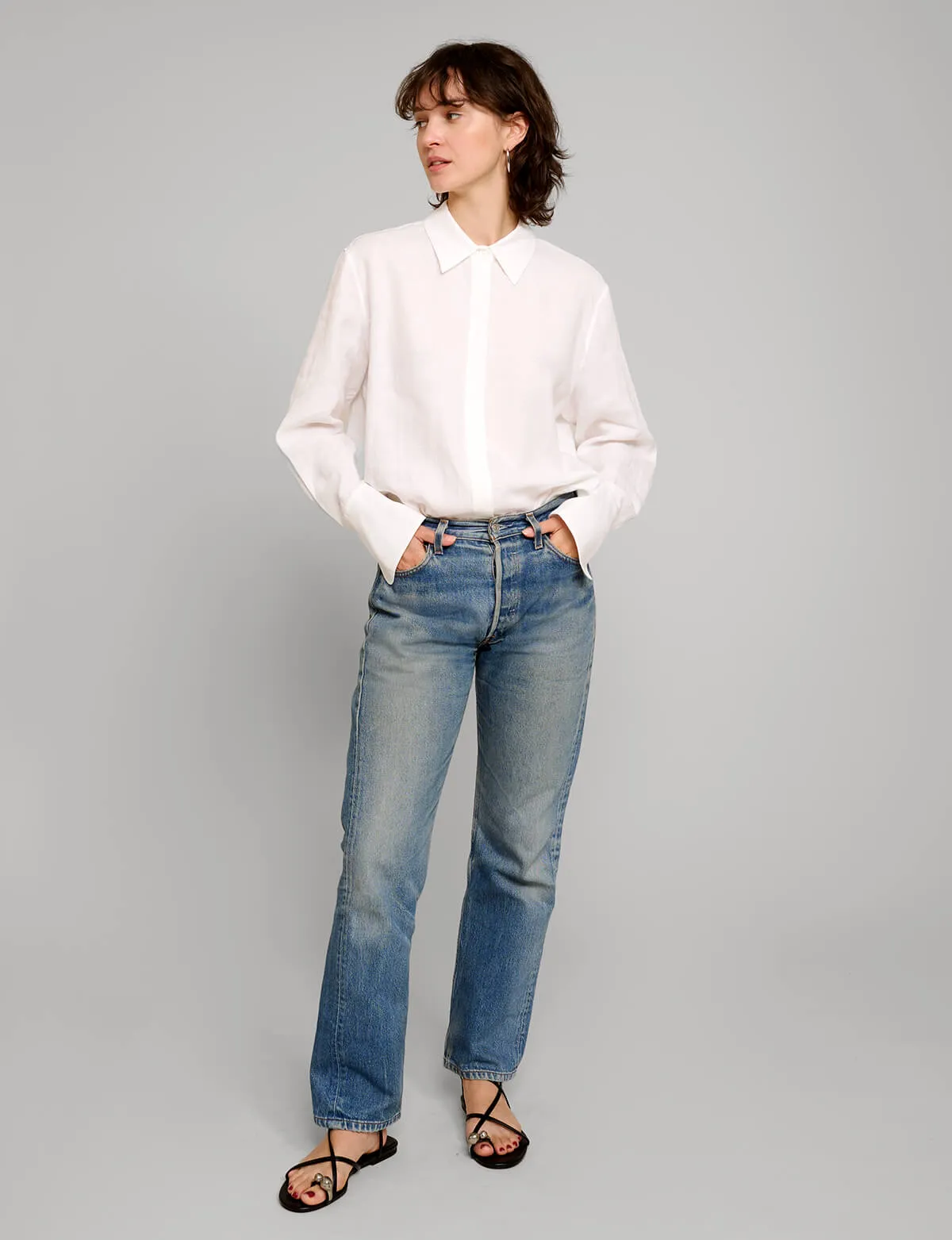 White Linen Shirt