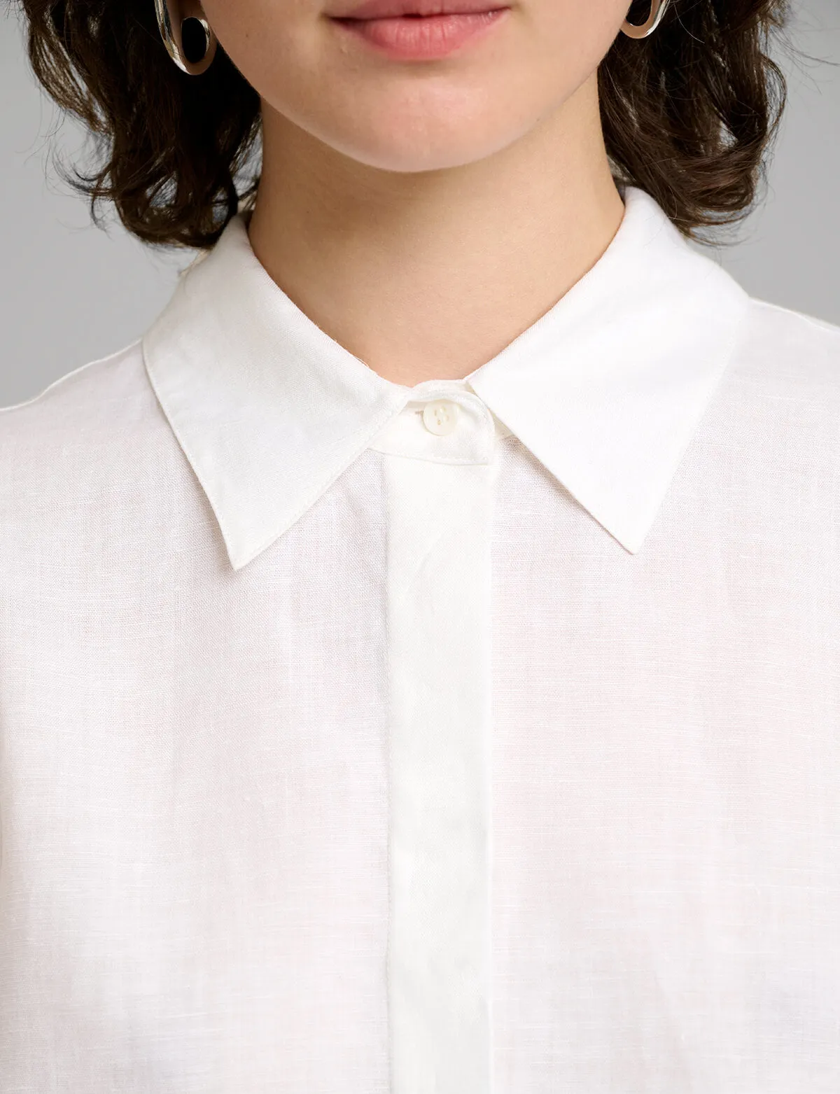 White Linen Shirt