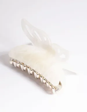 White Marble Butterfly Claw