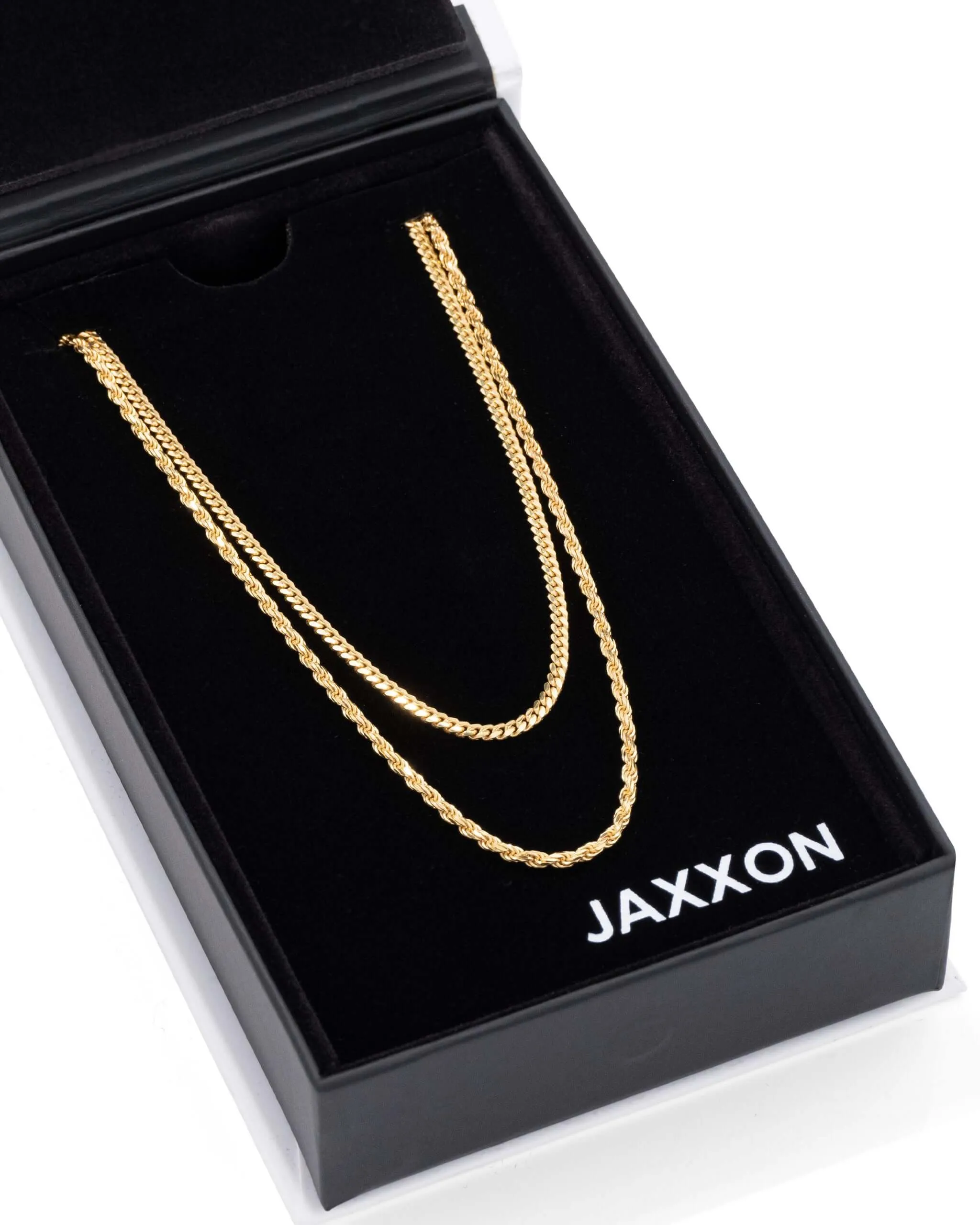 Women's Cuban Link   Rope Chain Stack