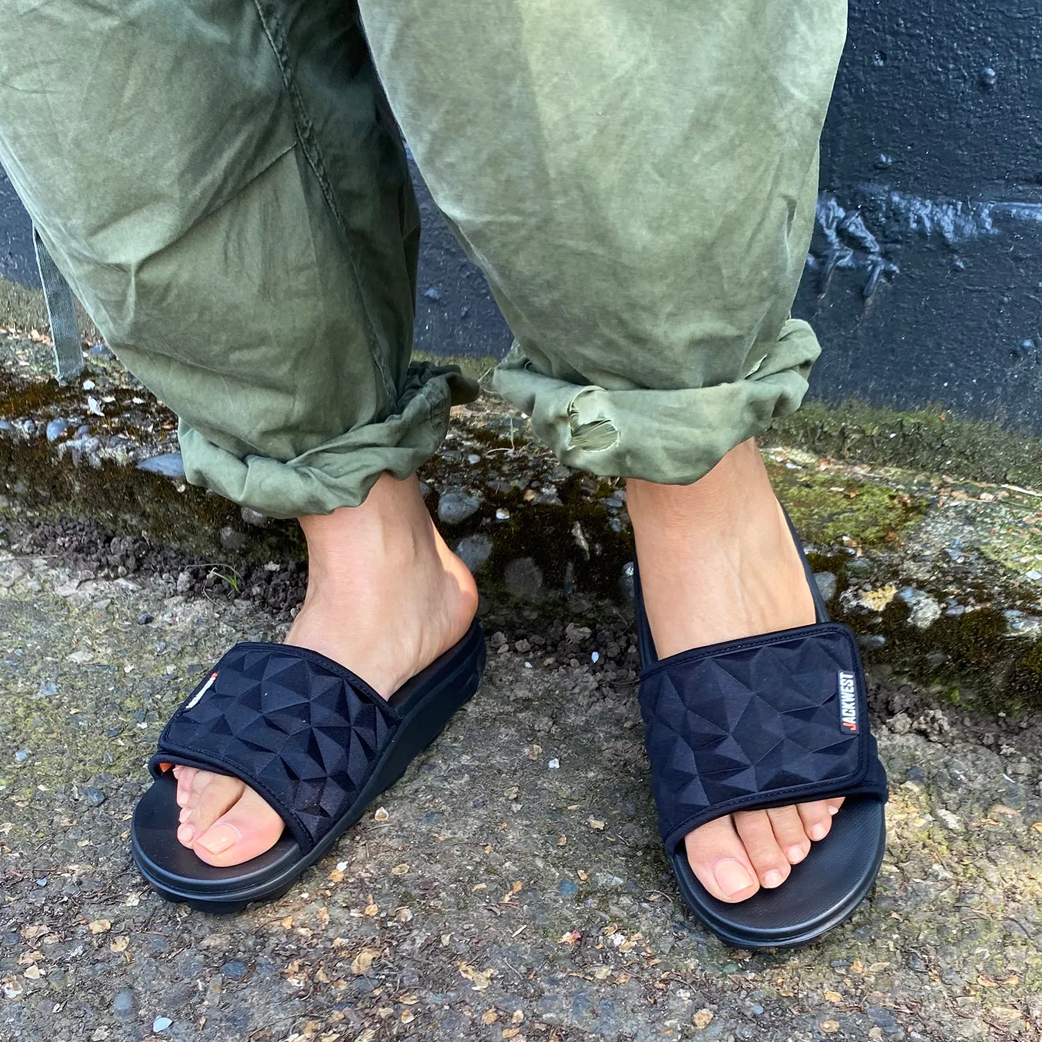 Women's EL A Slides - Noir