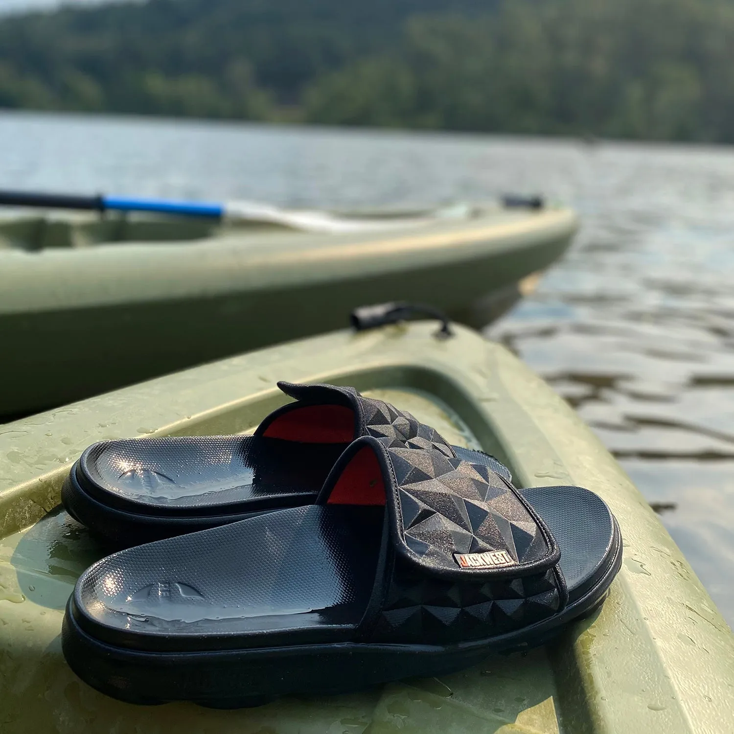 Women's EL A Slides - Noir